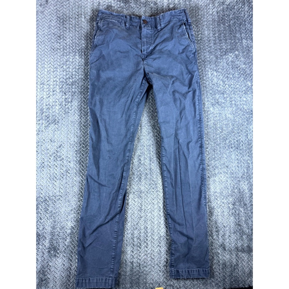 American Eagle Outfitters Chino Pants Mens 30x34 Blue Flex Straight Leg